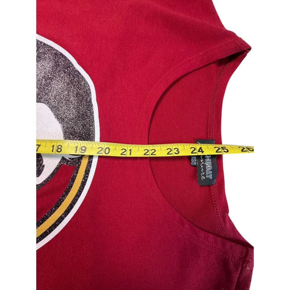 Gameday Couture FSU Florida State Seminoles Leopard Glitter Top XS/S Oversized - Picture 6 of 6